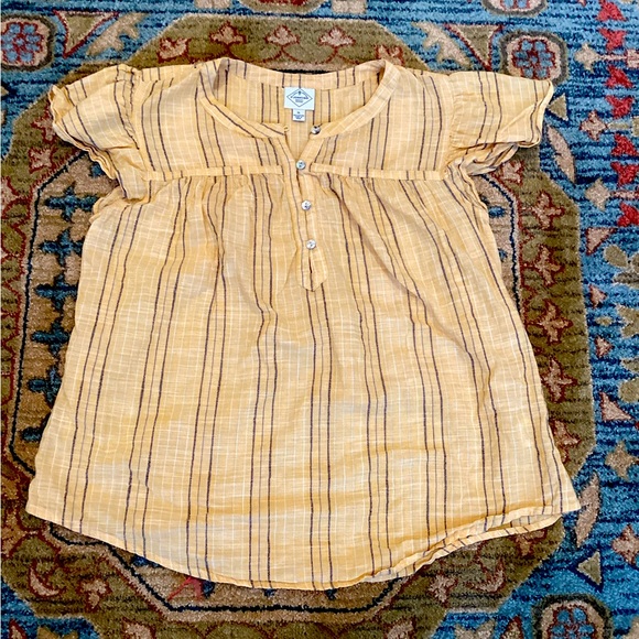 St. John’s Bay sleeve blouse, cotton, XL - Picture 1 of 4